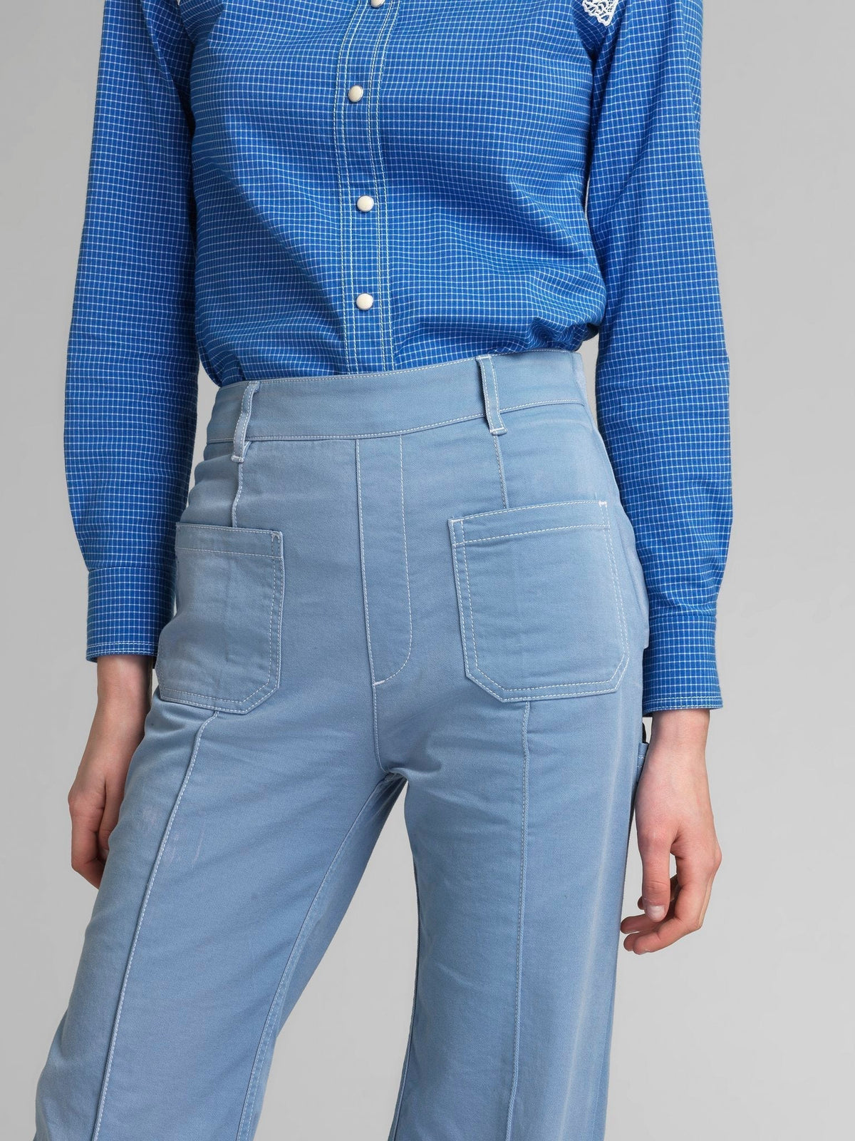 Pantalon évasé en denim - Shade Blue