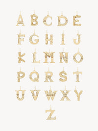 Collier Alphabet en laiton - Gold Color