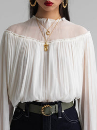 Collier Alphabet en laiton - Gold Color