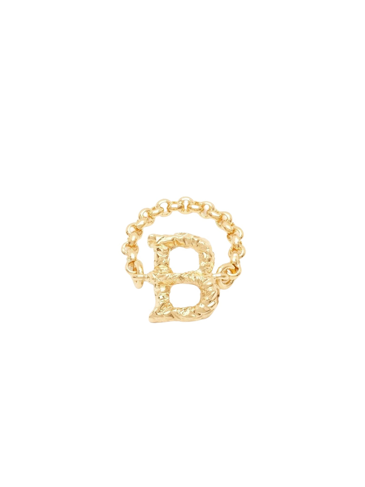 Bague Alphabet en laiton - Gold Color