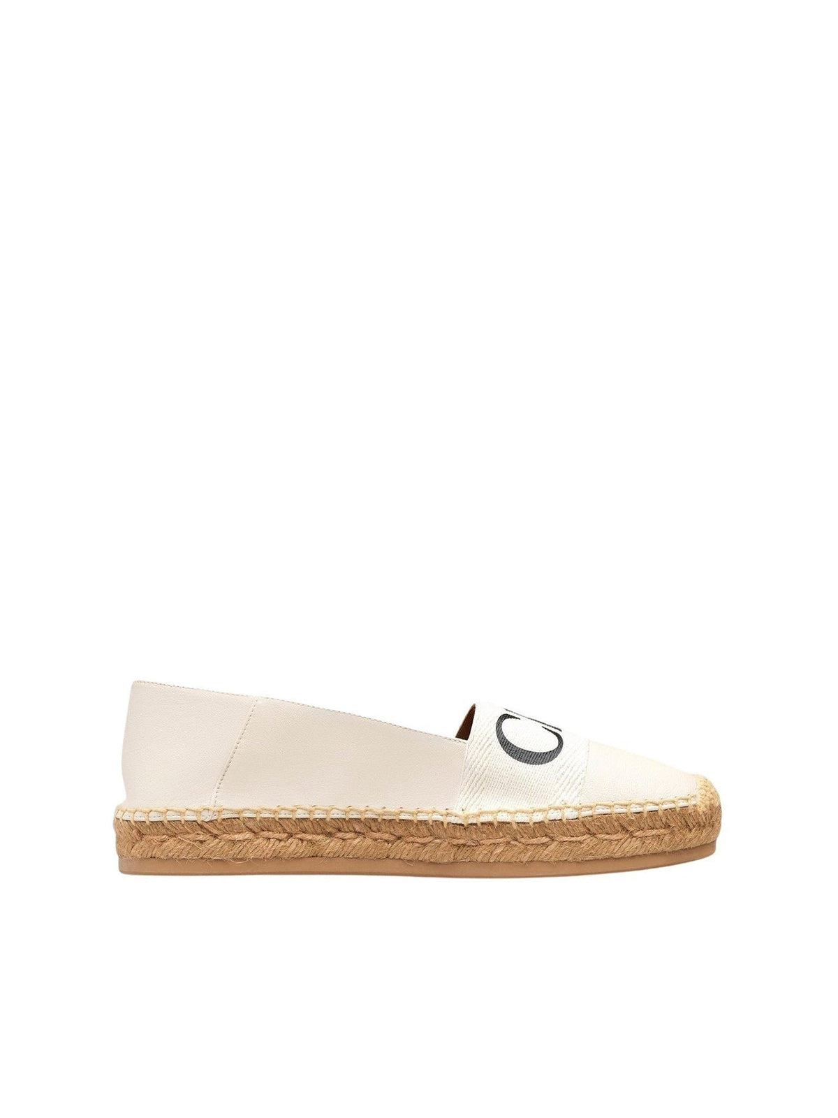 NEW_White Flat Espadrilles - White