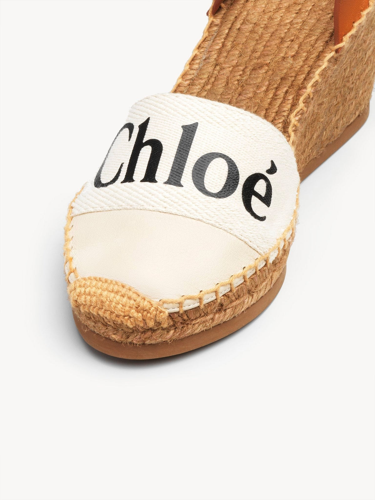 Espadrilles compensées Woody 70 en cuir - White