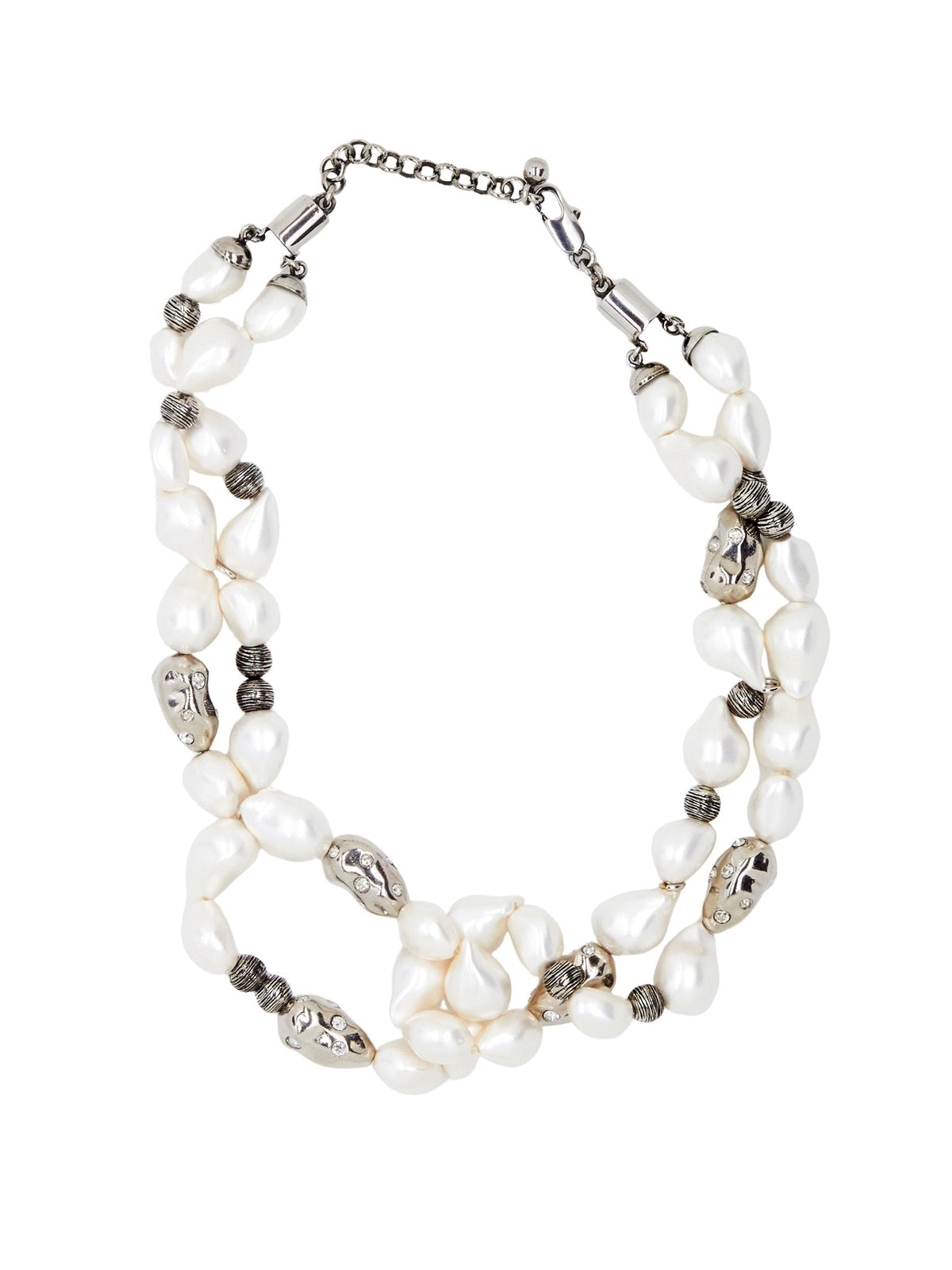 Collier en Darcey en laiton - Pearl