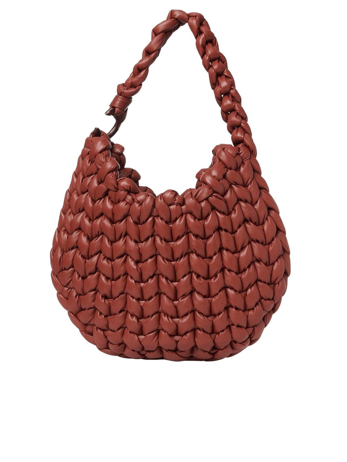 Grand sac hobo Wooden C en cuir - Sepia Brown