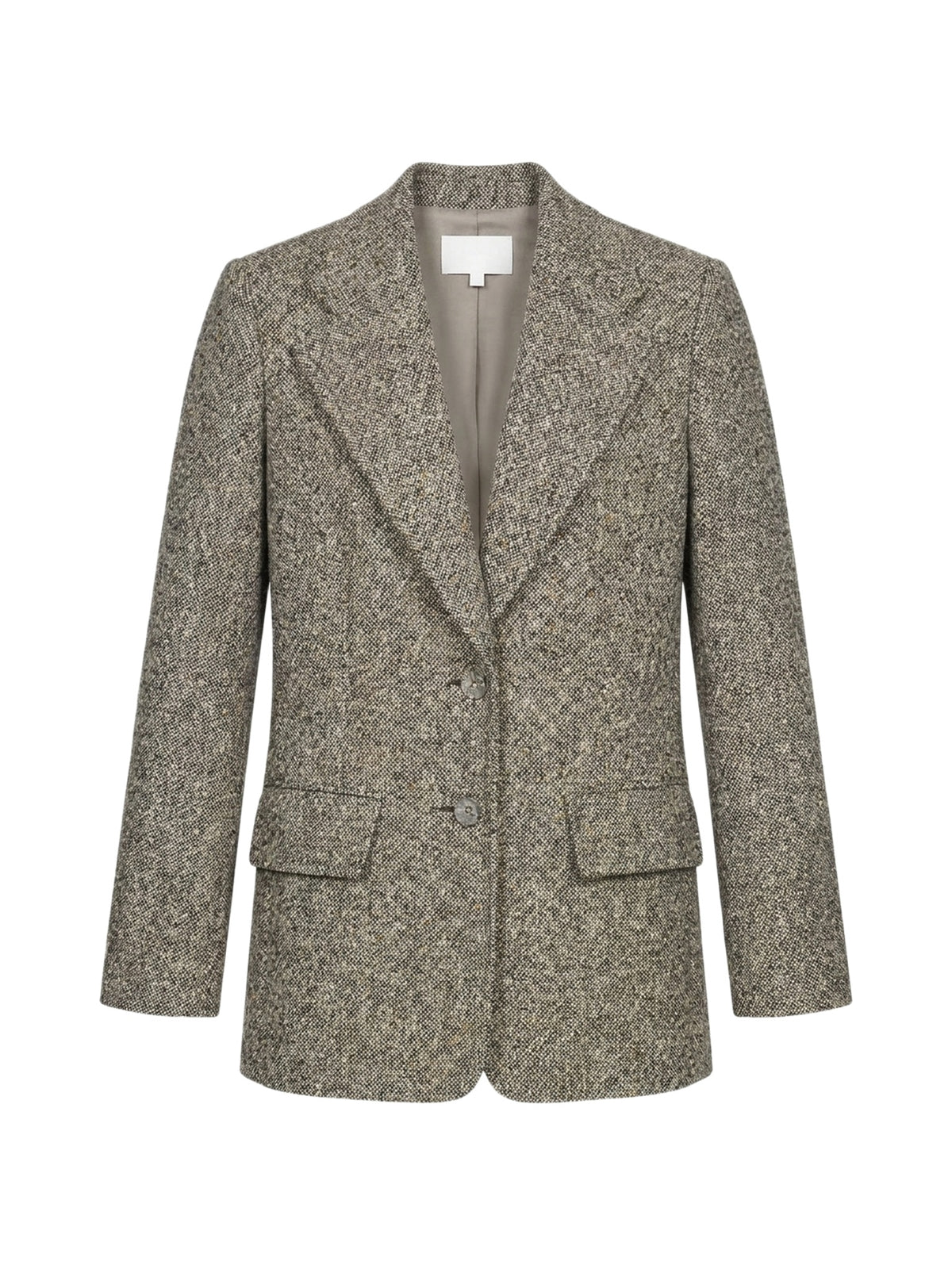 NEW_Veste avec poches en laine et soie - Mainly Brown