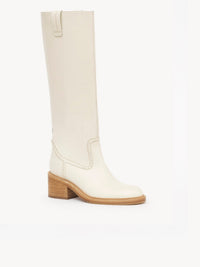 Bottes Mallo 60 en cuir - Eggshell