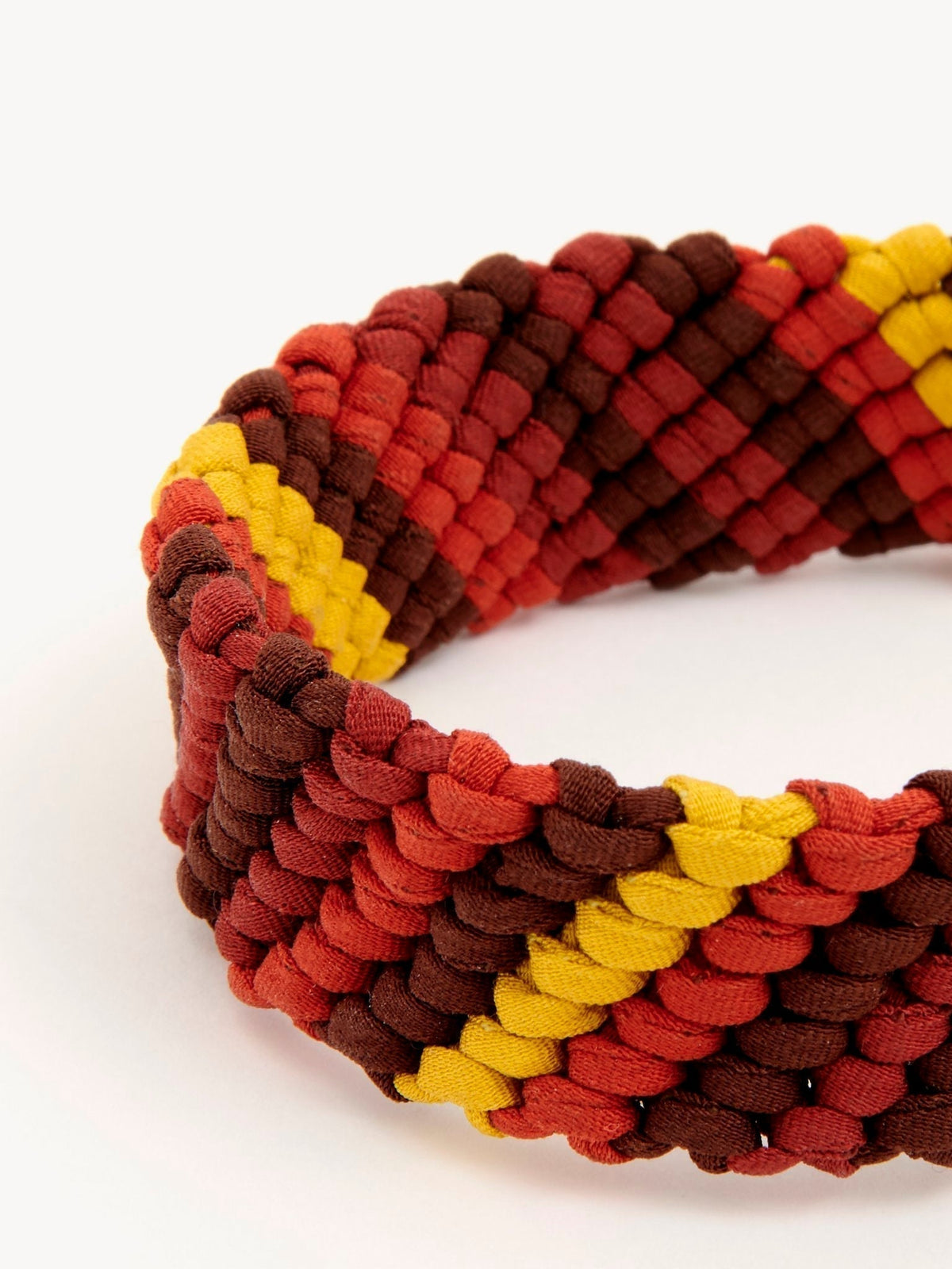 Bracelet Kyn en laiton - Red & Brown