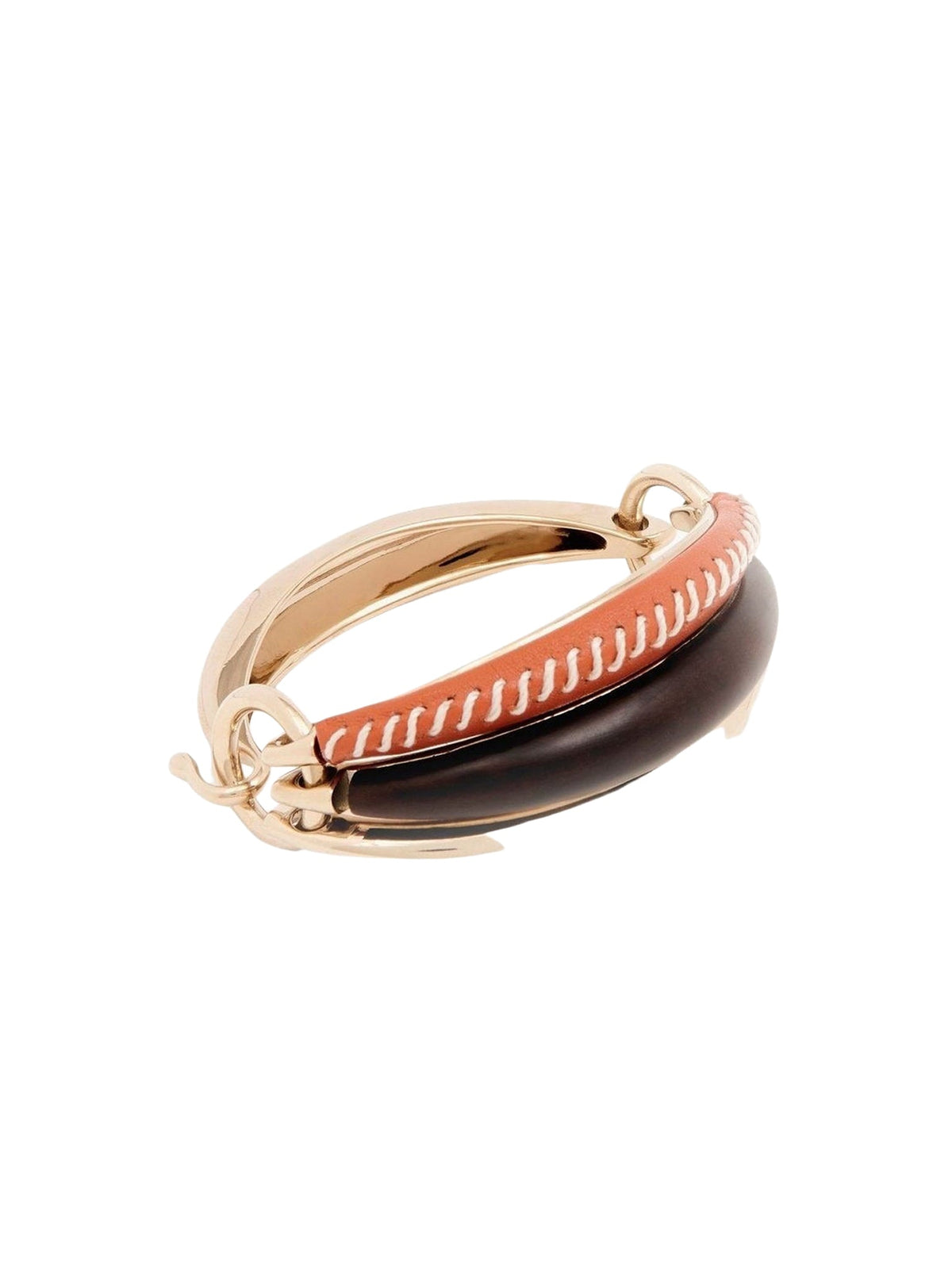 NEW_Bracelet Kattie en laiton - Henna Orange