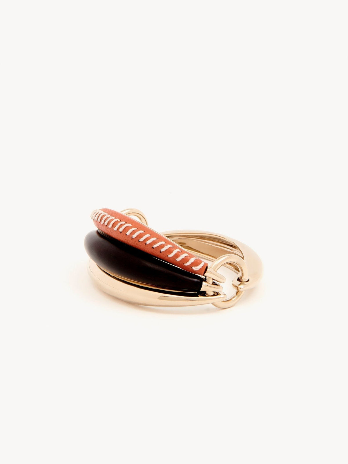 NEW_Bracelet Kattie en laiton - Henna Orange