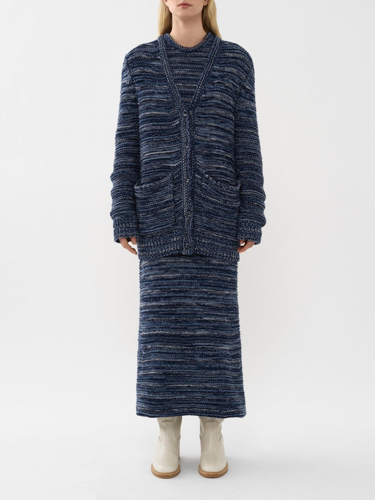 Cardigan en cachemire - Cosmic Blue