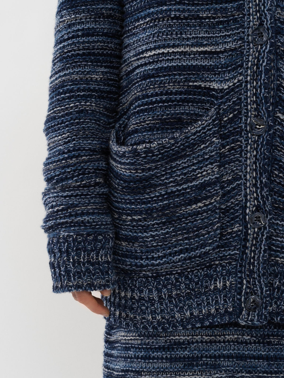 Cardigan en cachemire - Cosmic Blue
