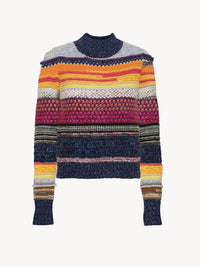 NEW_Pull à rayures en cachemire et laine - Multicolor