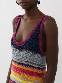 Robe en cachemire - Multicolor