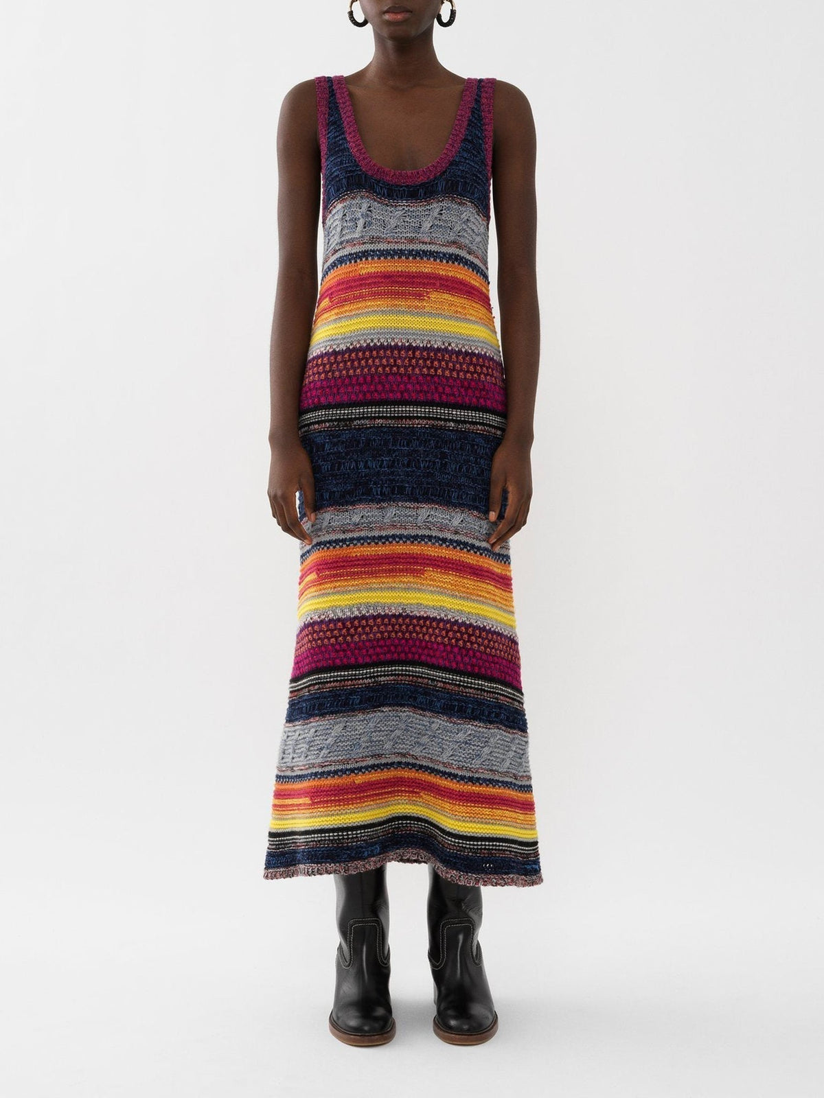 Robe en cachemire - Multicolor