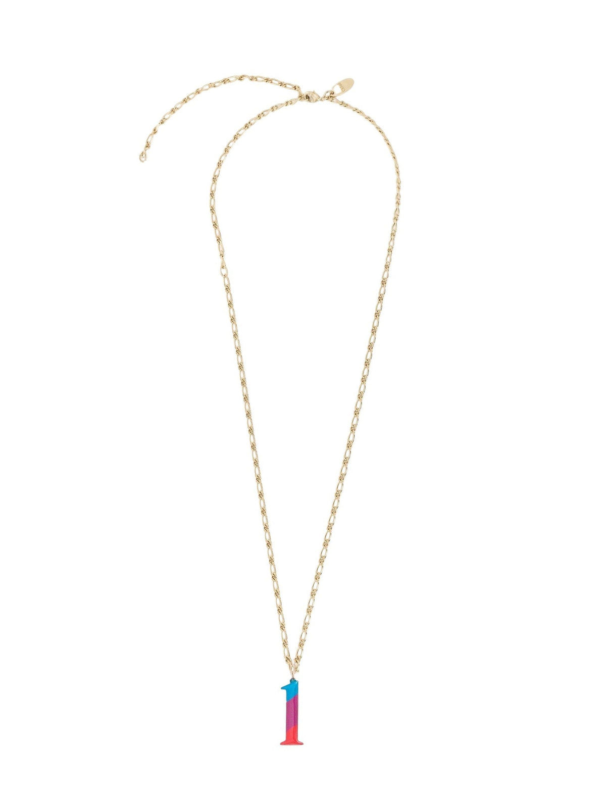 Collier Alphabet Multicolor en laiton - Multicolor