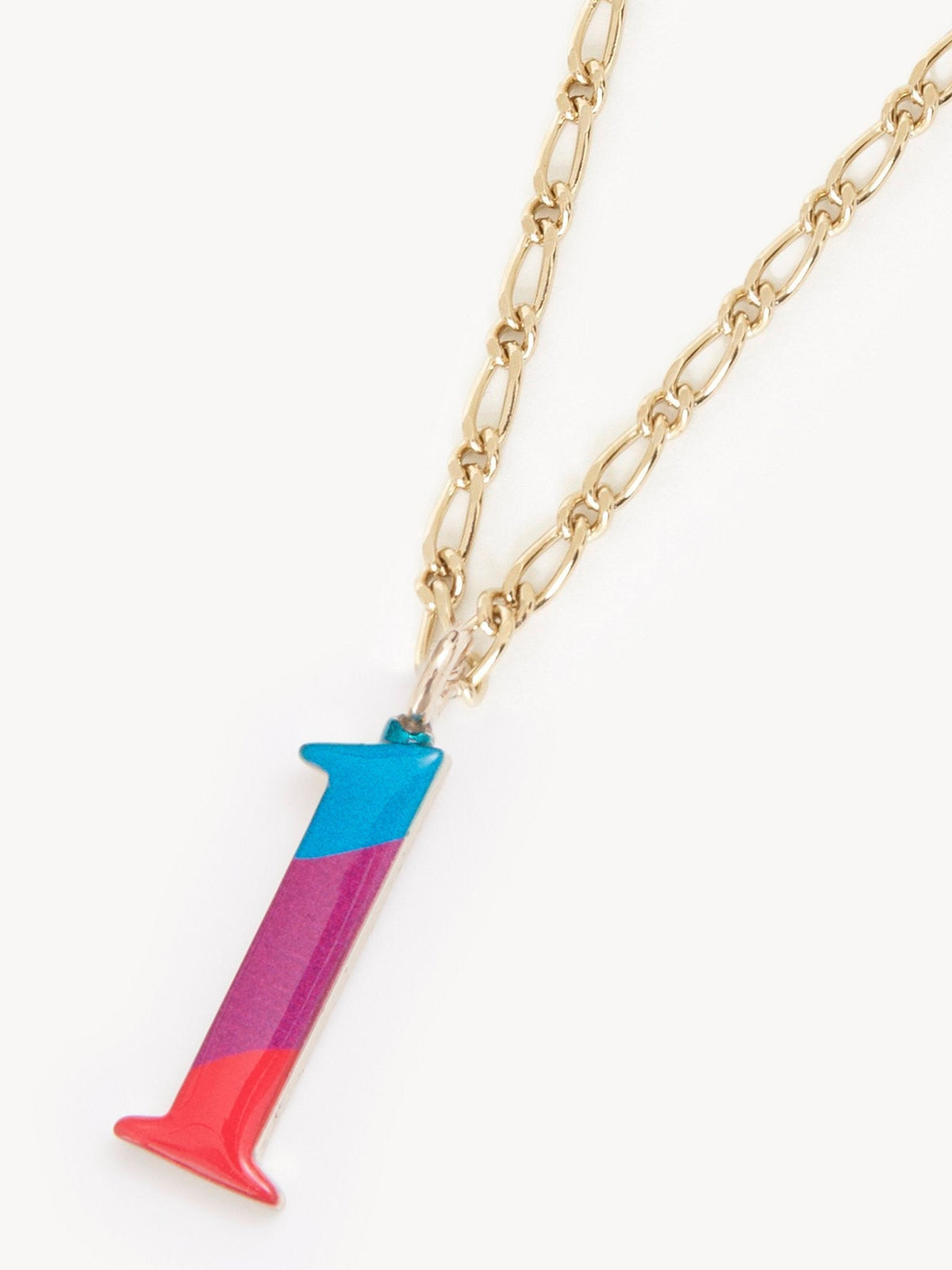 Collier Alphabet Multicolor en laiton - Multicolor