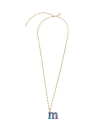 Collier Alphabet Multicolor en laiton - Multicolor