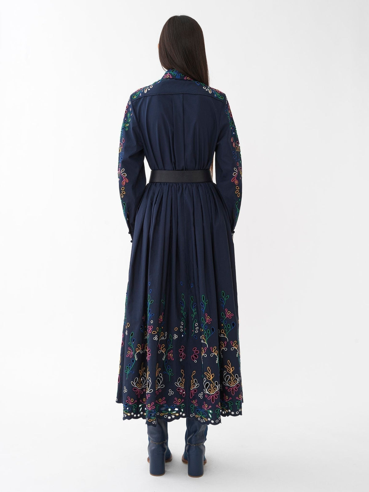 Chemise classique détails découpes - Multicolor Blue