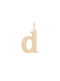 NEW_Light Gold Charm D - Light Gold