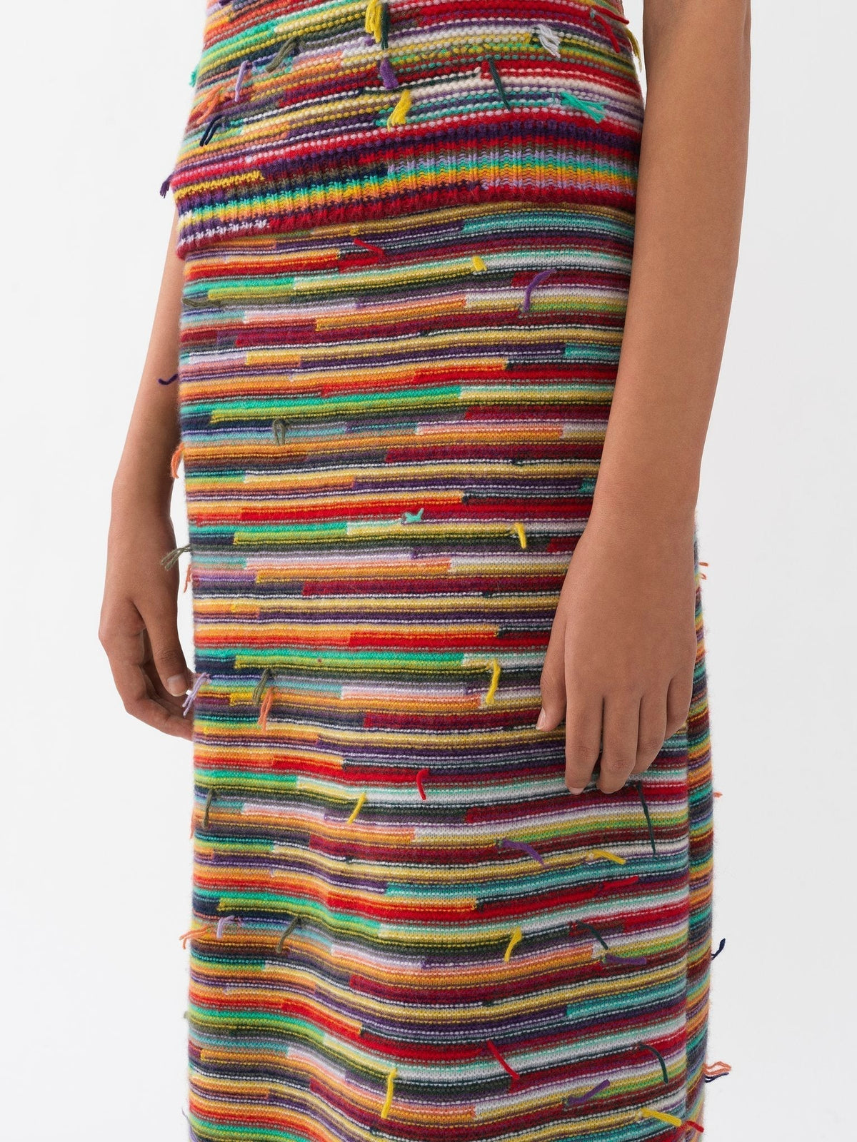 Jupe longue en cachemire - Multicolor
