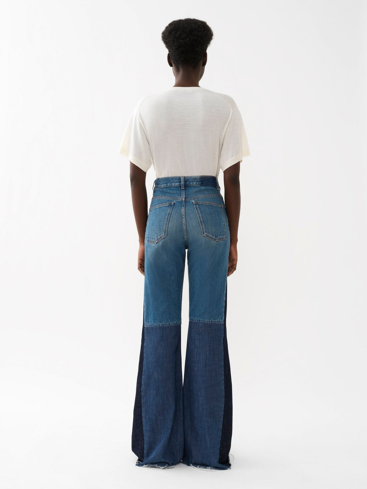 Jean à coupe évasé - Multicolor Blue