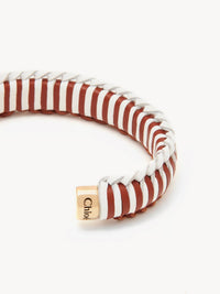 Bracelet Lallo en laiton - Brown & White
