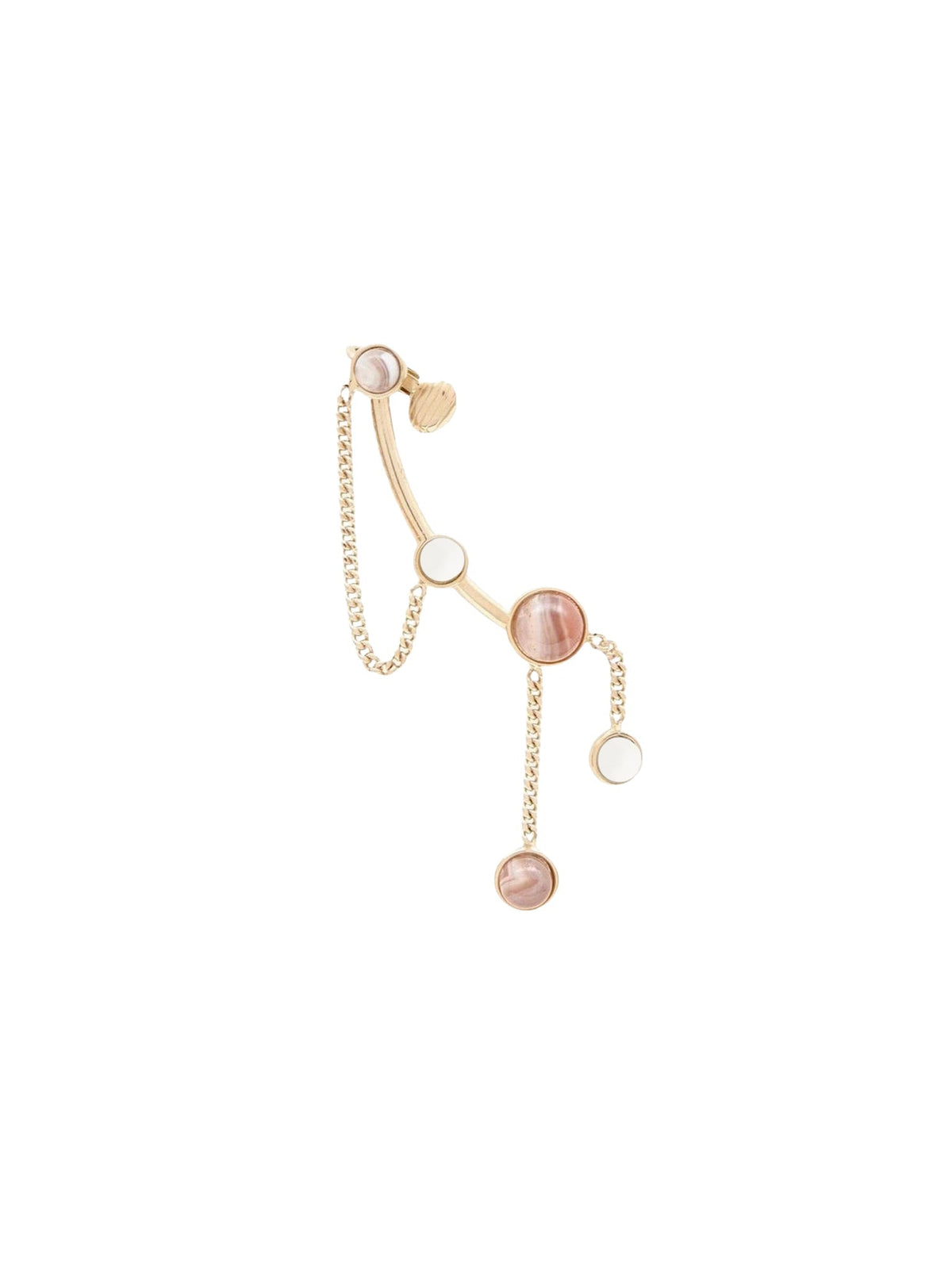 Mono boucle d’oreille Zodiac cancer en laiton - Multicolor