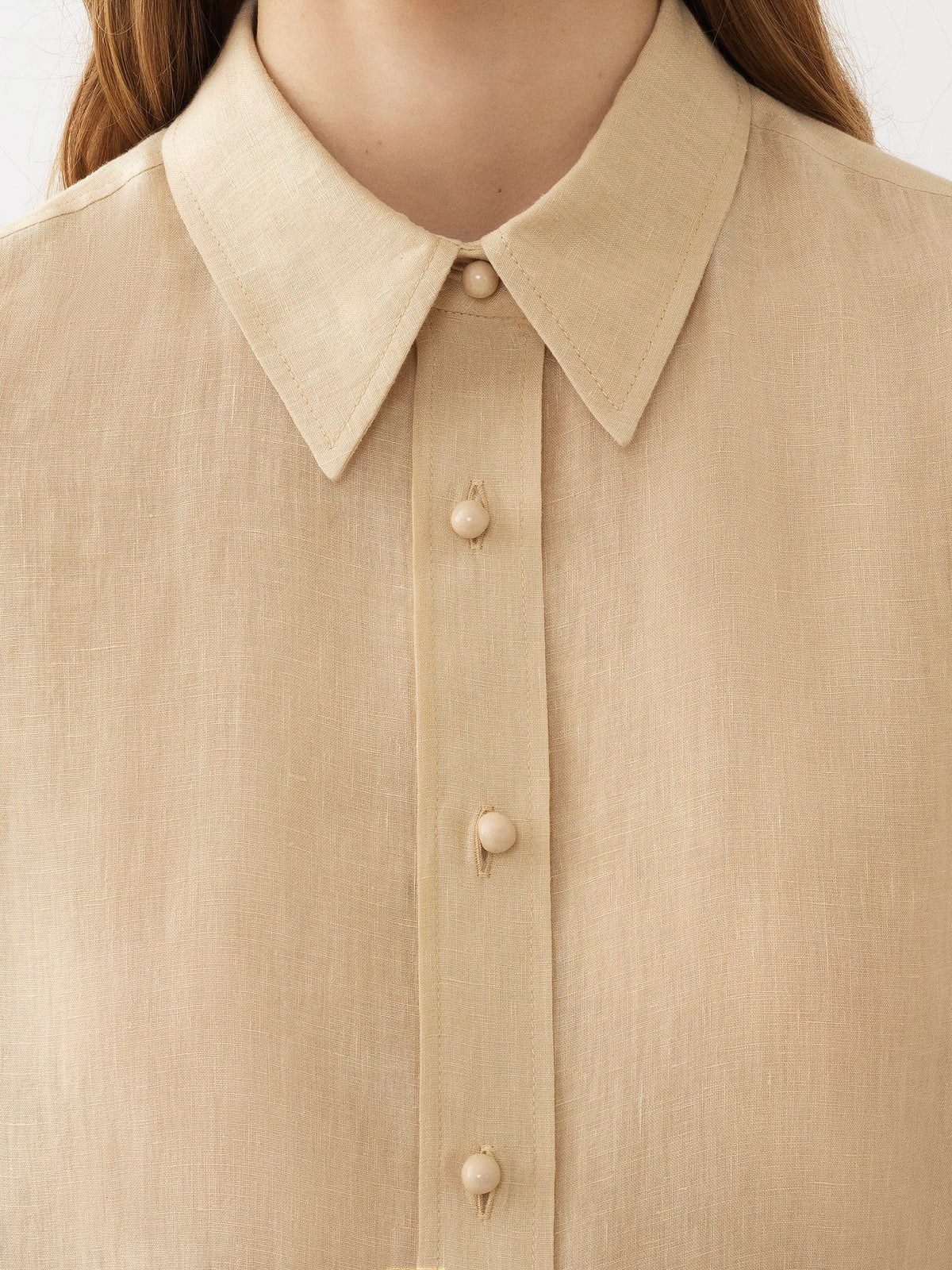Chemise oversize en lin - Pastel Pink