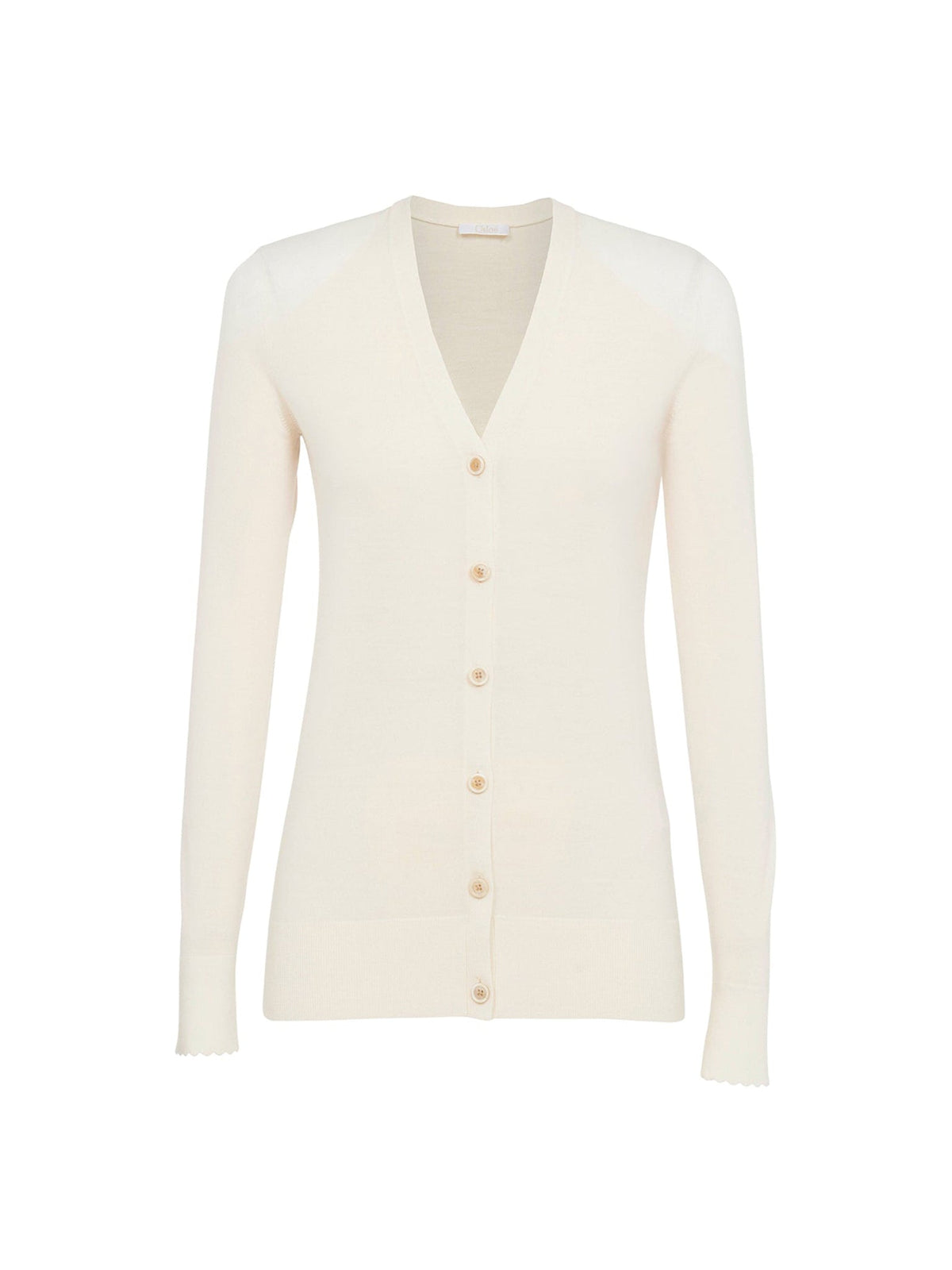 Cardigan en tricot de laine superfine - Iconic Milk