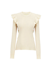 Pull manches Aileron en laine - Multicolor