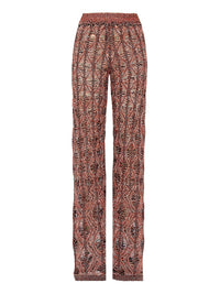 Pantalon en lin - Folk Orange