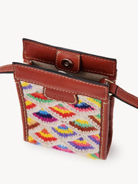 Pochette téléphone Edith en laine et cachemire - Multicolor
