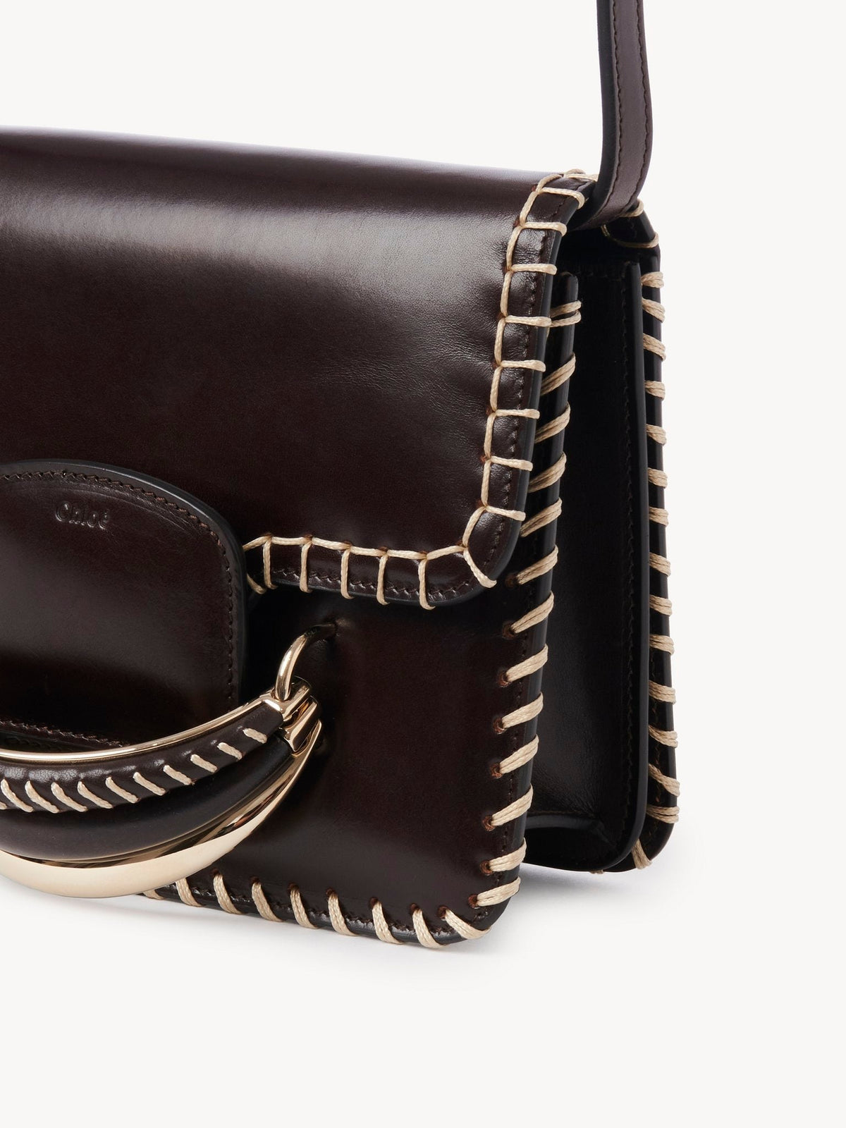 Petit sac à bandoulière Kattie en cuir - Ebony Brown