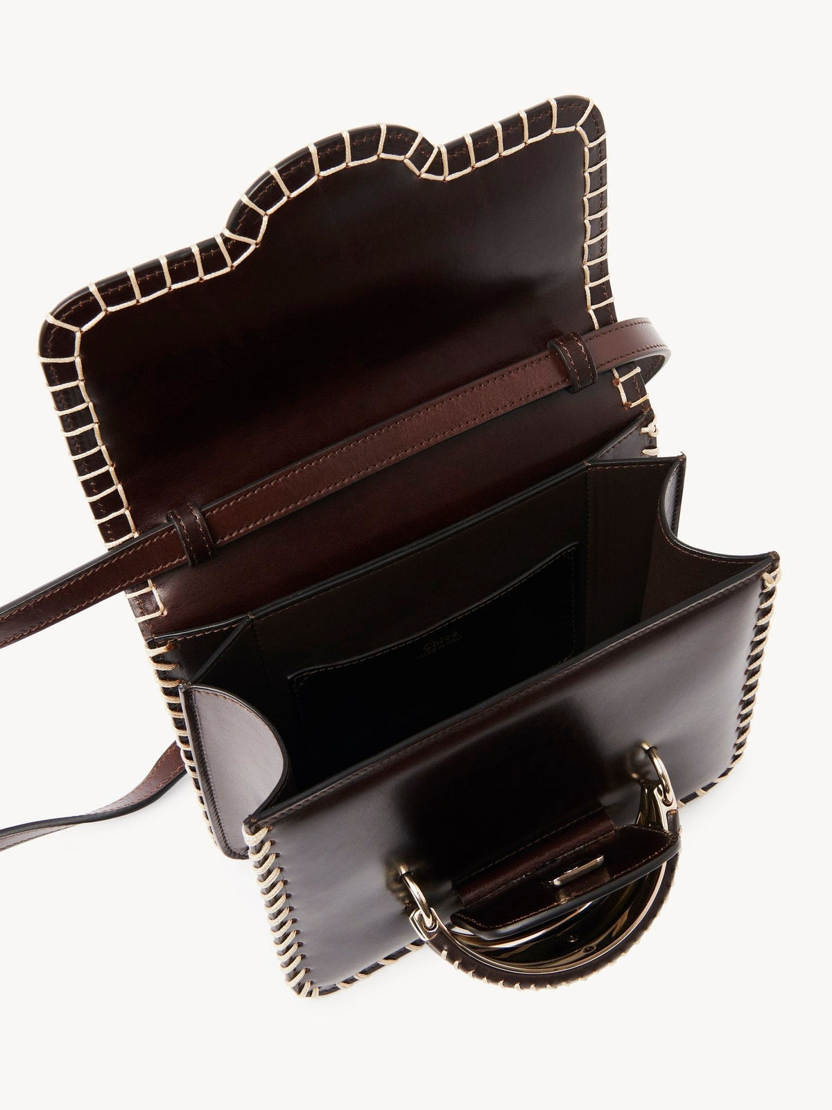Petit sac à bandoulière Kattie en cuir - Ebony Brown