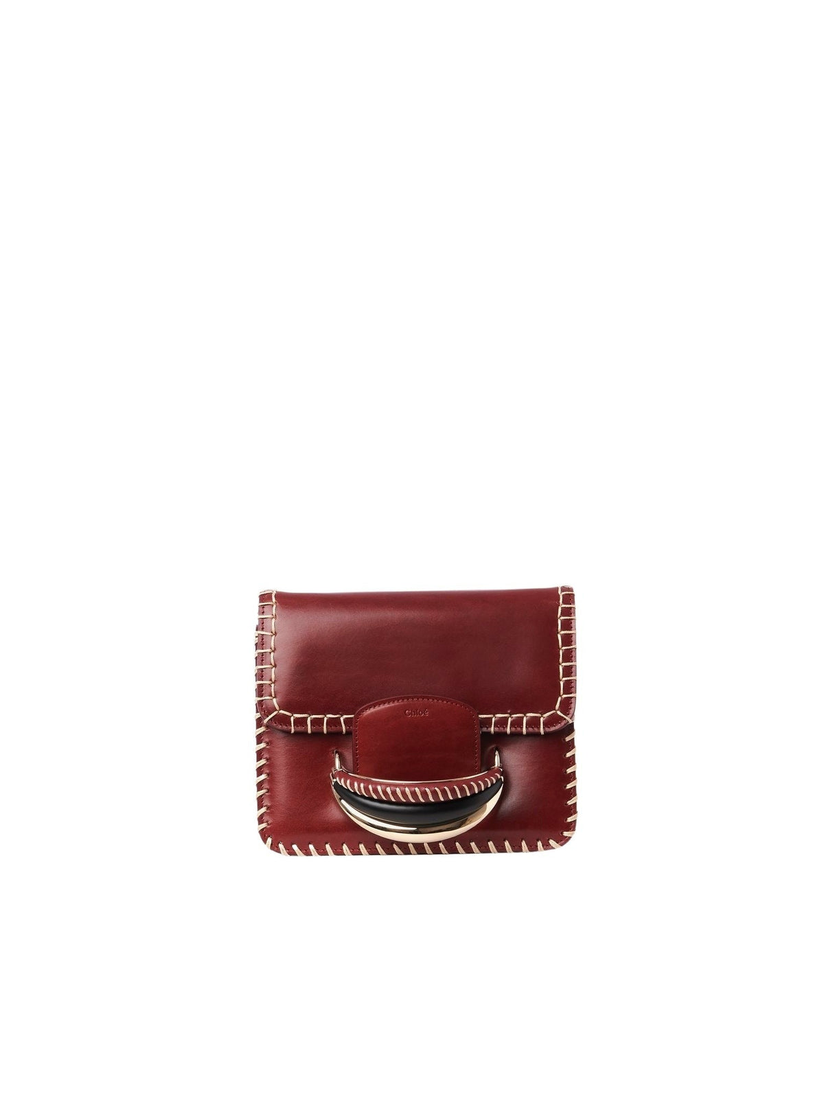 Petit sac à bandoulière Kattie en cuir - Dark Ruby