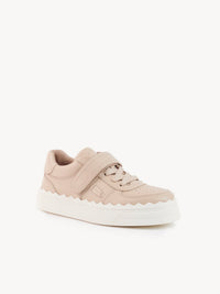 Sneakers Lauren à scratch en cuir - Clay Beige