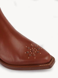 Bottines texanes chelsea Nellie 60 en cuir - Sepia Brown