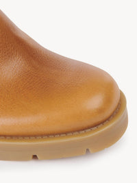 Bottines militaires effet chaussette Neva 60 en cuir - Quiet Brown