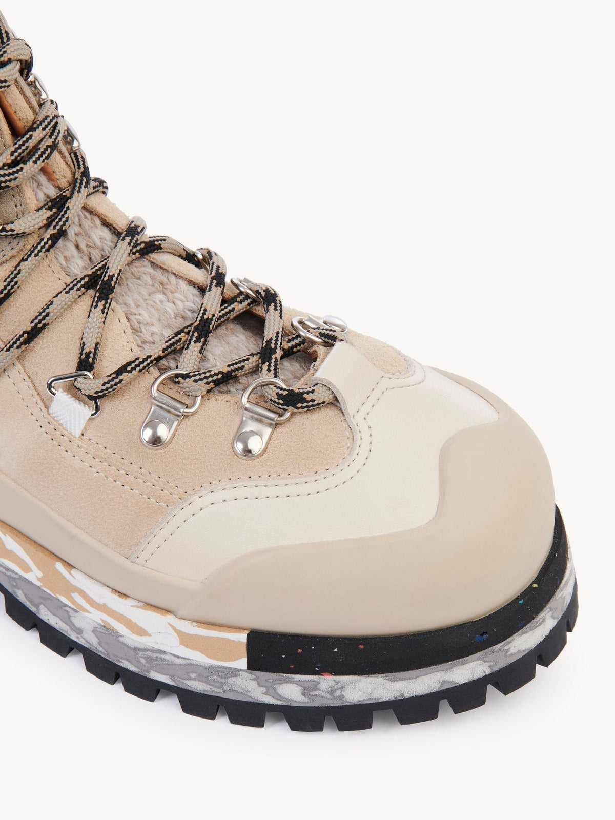 Bottines Nikie à lacets 40 - Multicolor Beige
