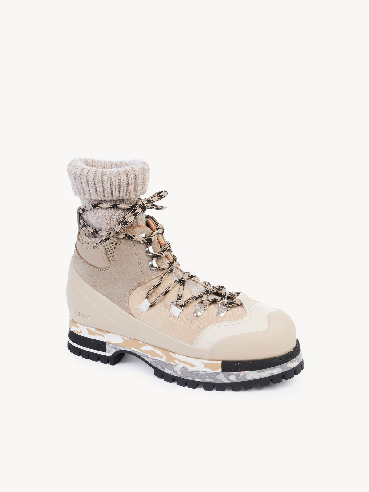 Bottines Nikie à lacets 40 - Multicolor Beige