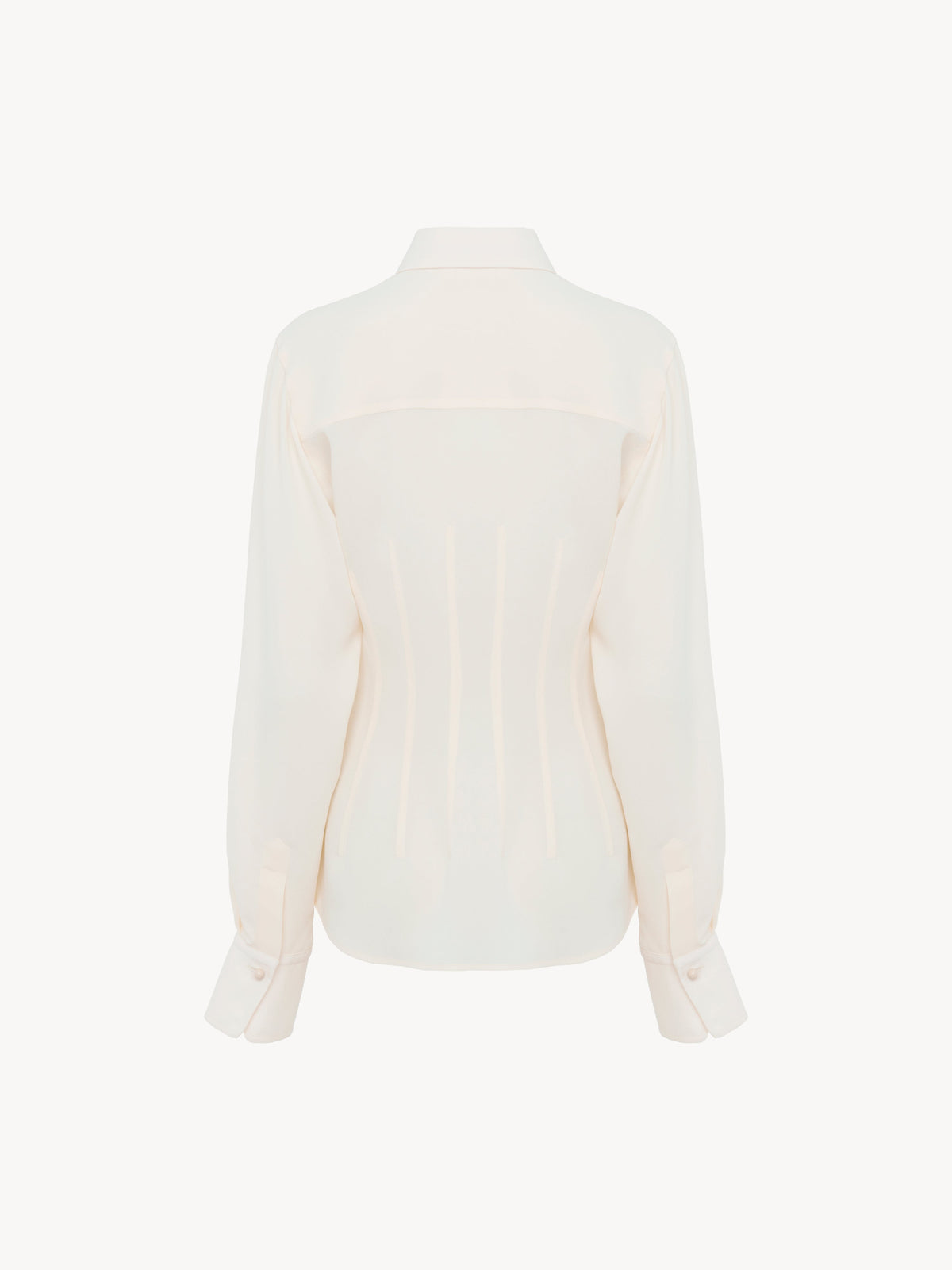 Chemisier Martre en soie - Seedpearl Beige