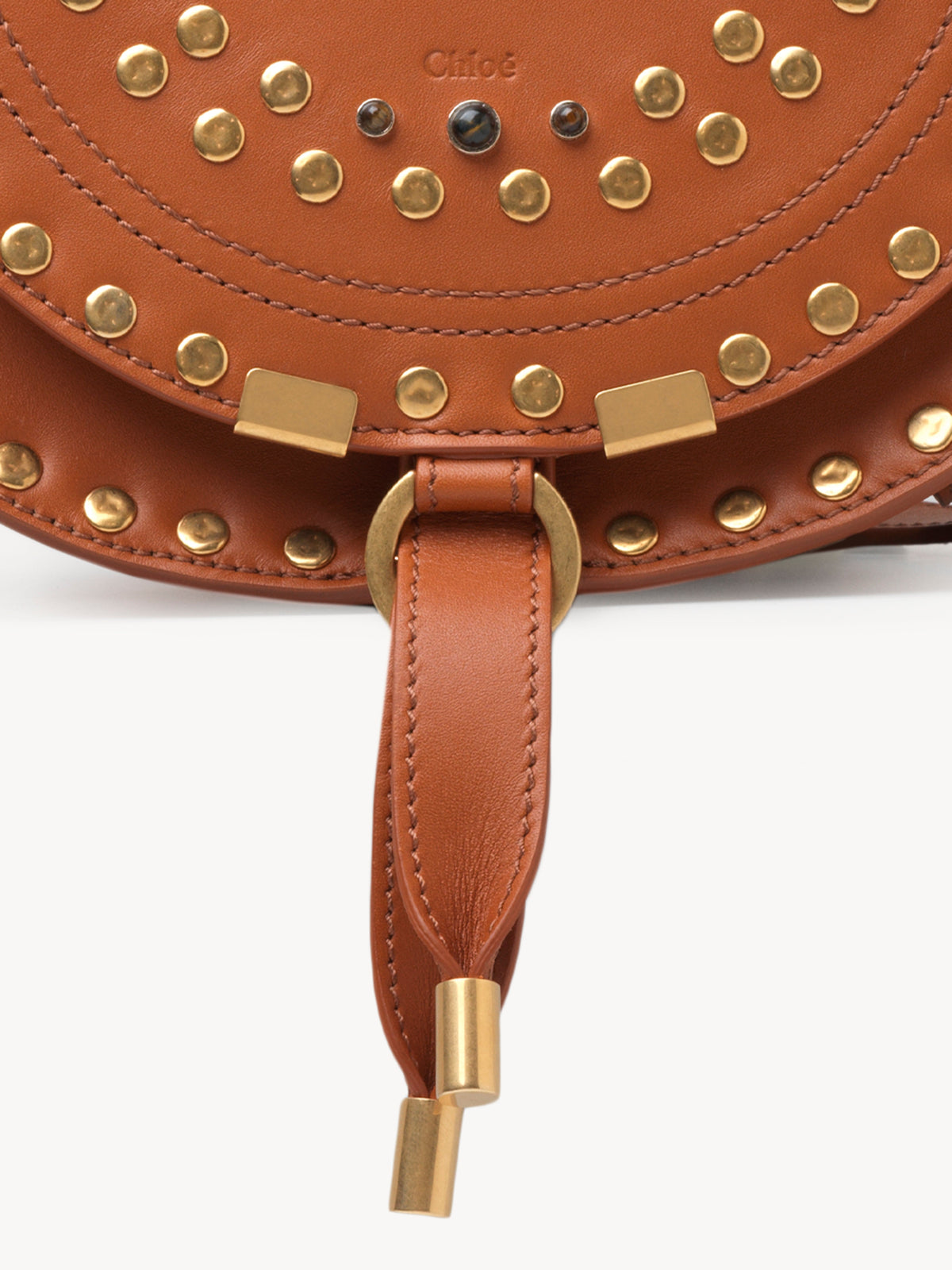NEW_Caramel Small Saddle Bag - Caramel