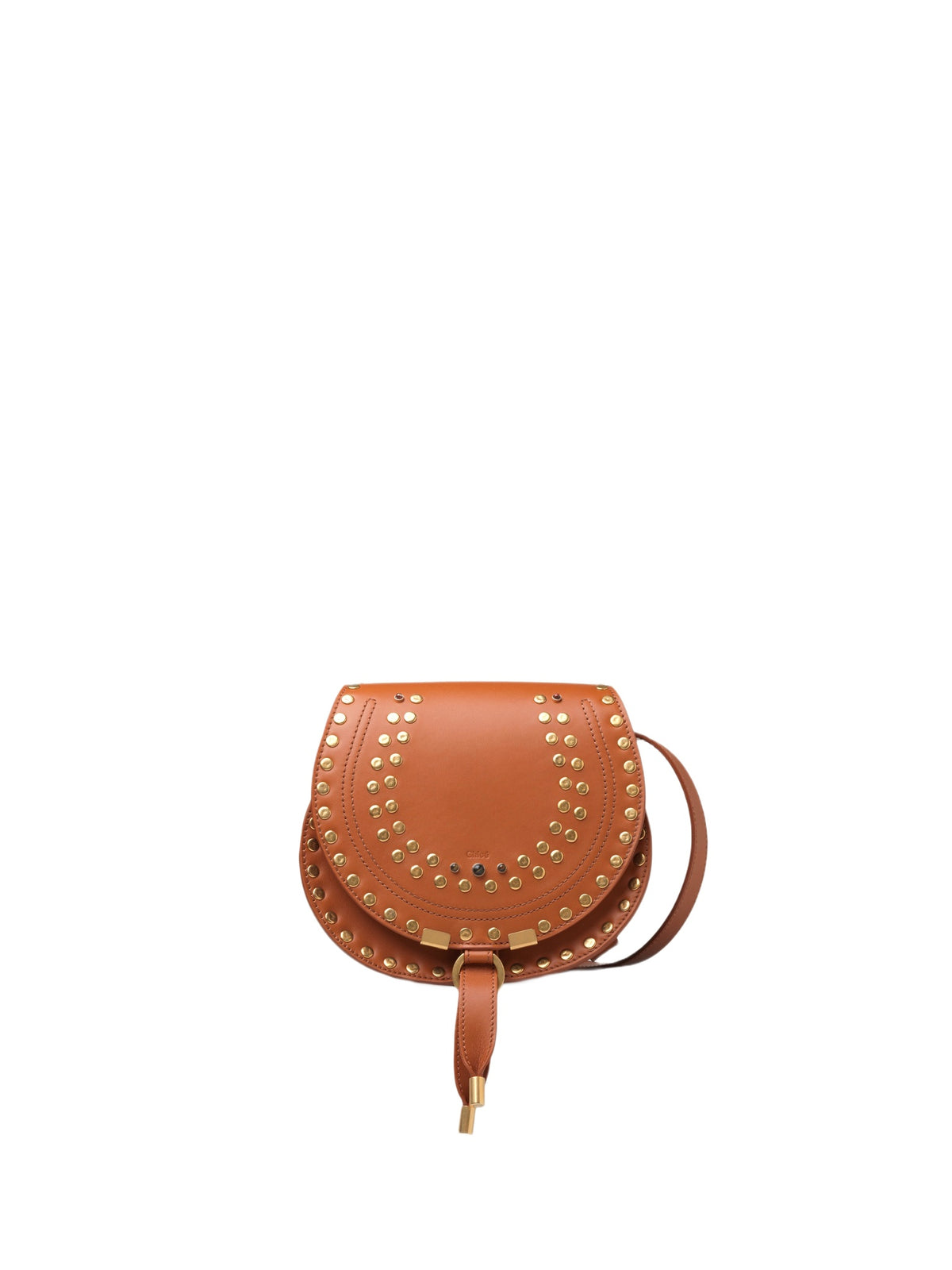 NEW_Caramel Small Saddle Bag - Caramel