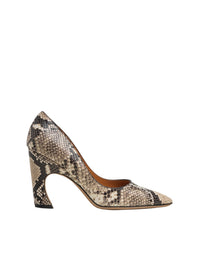 Escarpins à enfiler à talons 90 en cuir - Eternal Grey