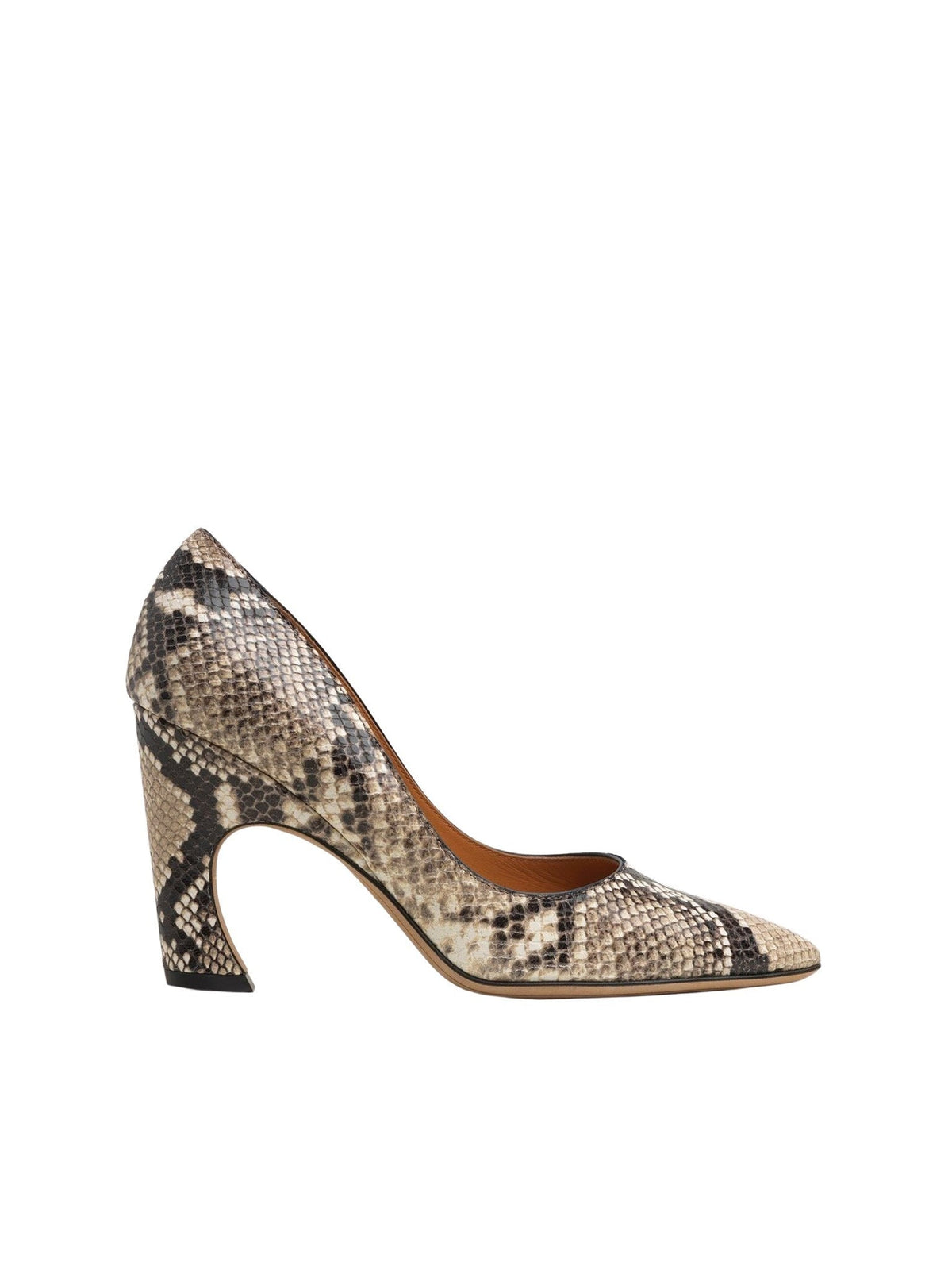 Escarpins à enfiler à talons 90 en cuir - Eternal Grey