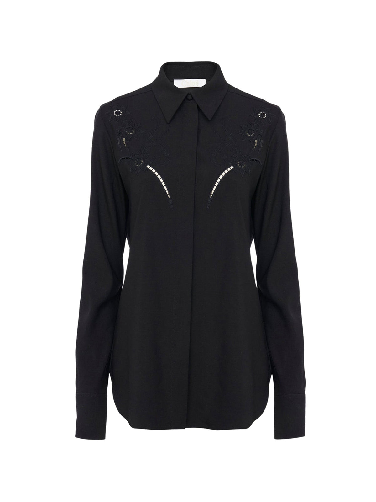Chemise détails ajourés - Black