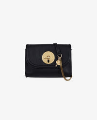 Mini sac Lois en cuir de mouton souple - Black