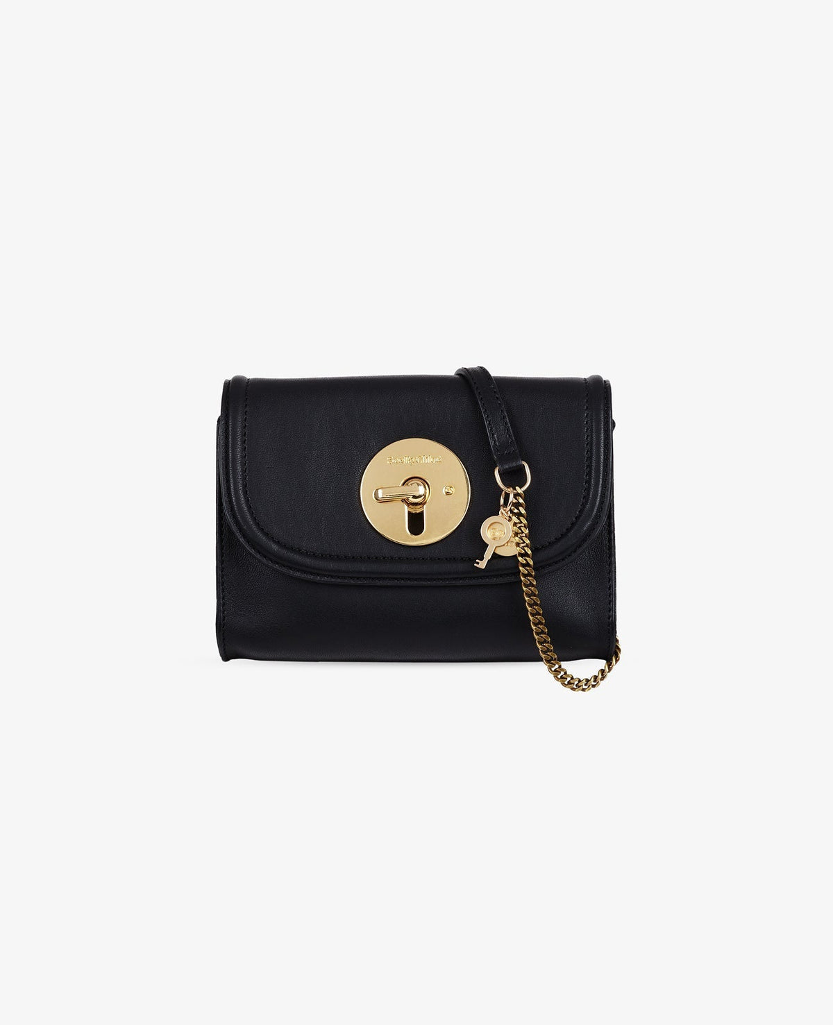 Mini sac Lois en cuir de mouton souple - Black