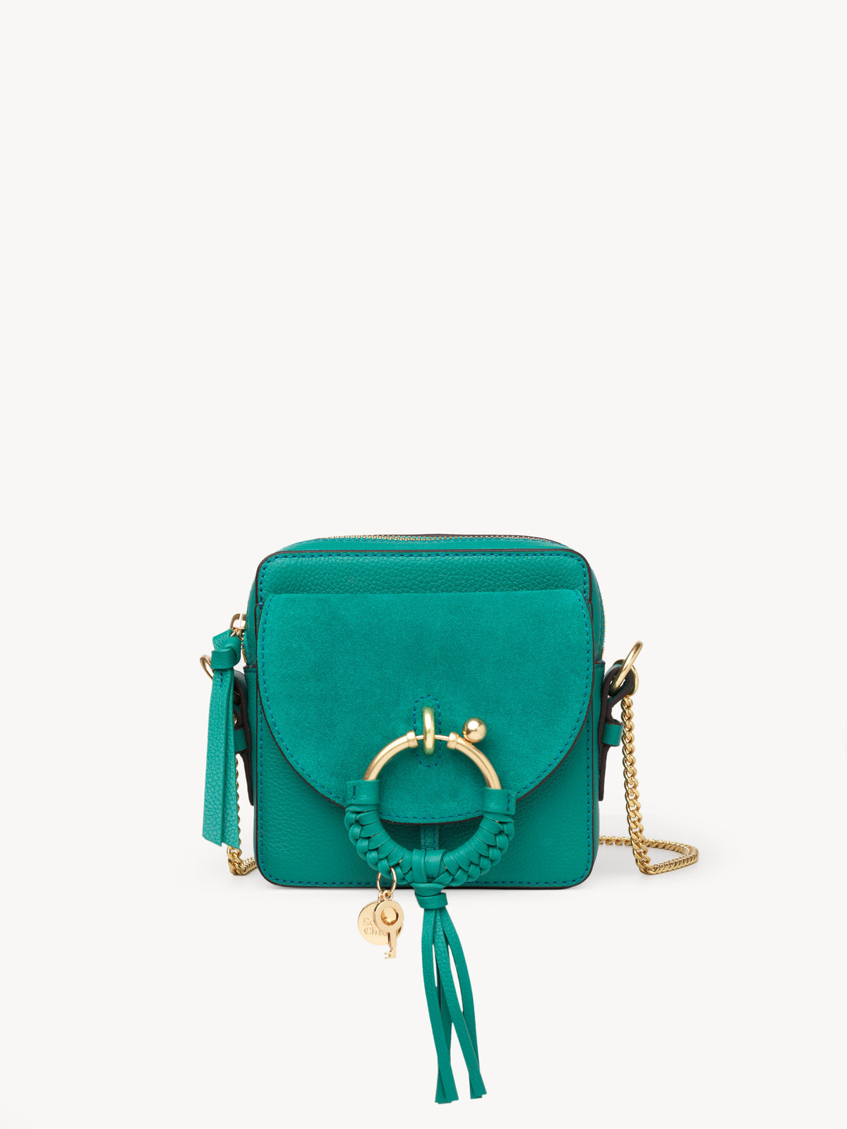 Petit sac Caméra Joan en cuir - Ceylan Green