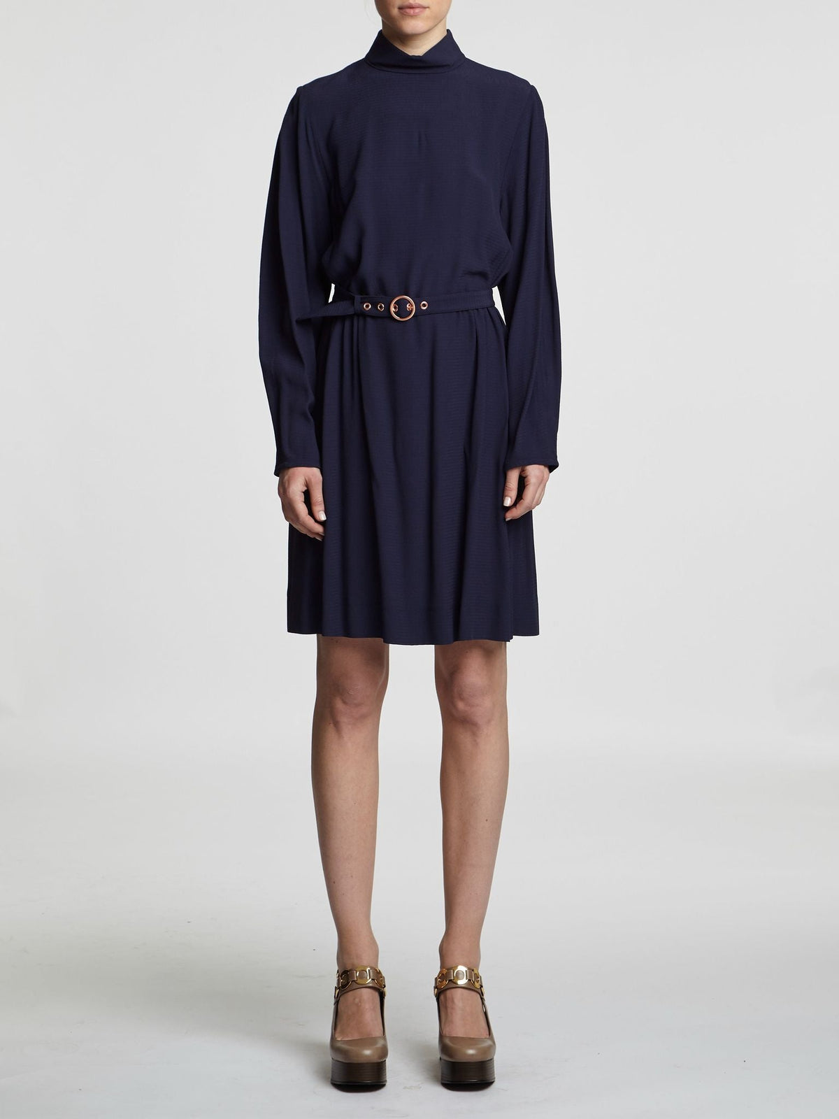 Robe ceinturée - Dark Denim